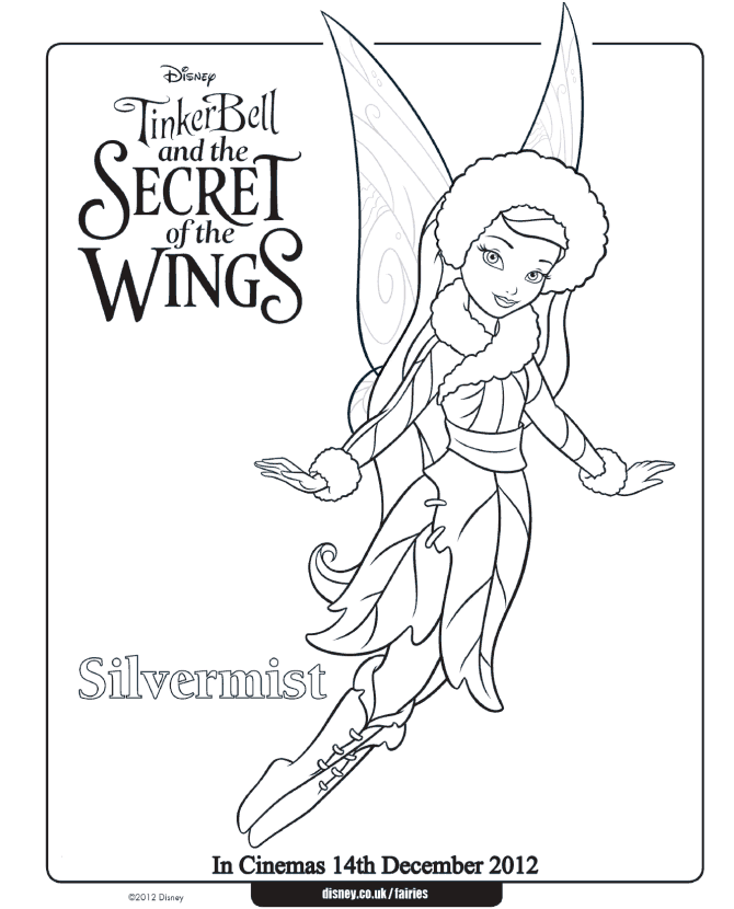 Free Coloring Pages Tinkerbell | Free Printable Coloring Pages