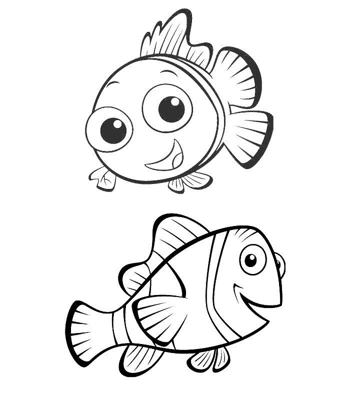 Finding nemo coloring book pages