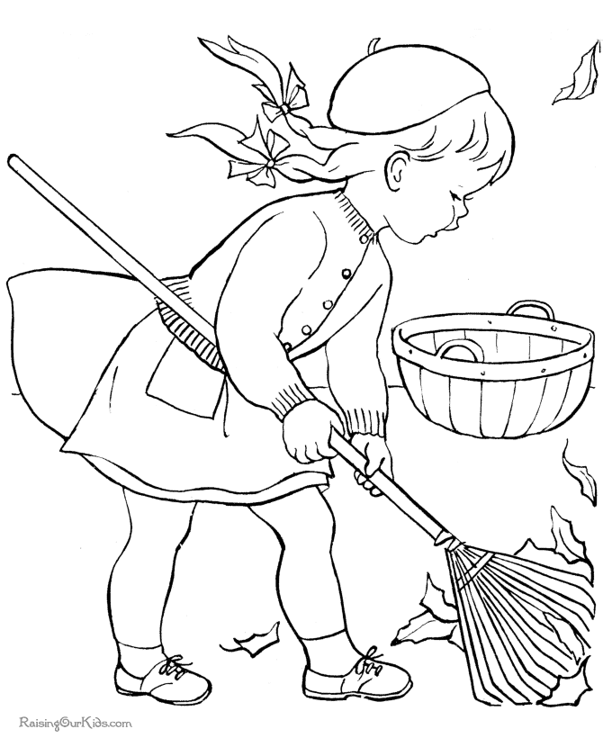Free Fall| Coloring Pages for Kids | Free Printable Coloring Pages