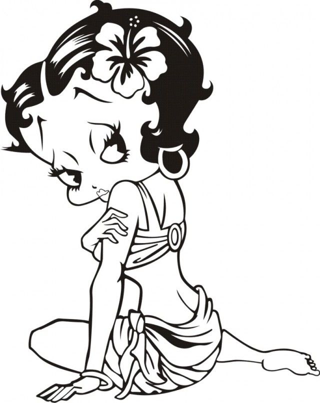 Betty Boop Coloring Pages To Print Free Coloring Pages Free
