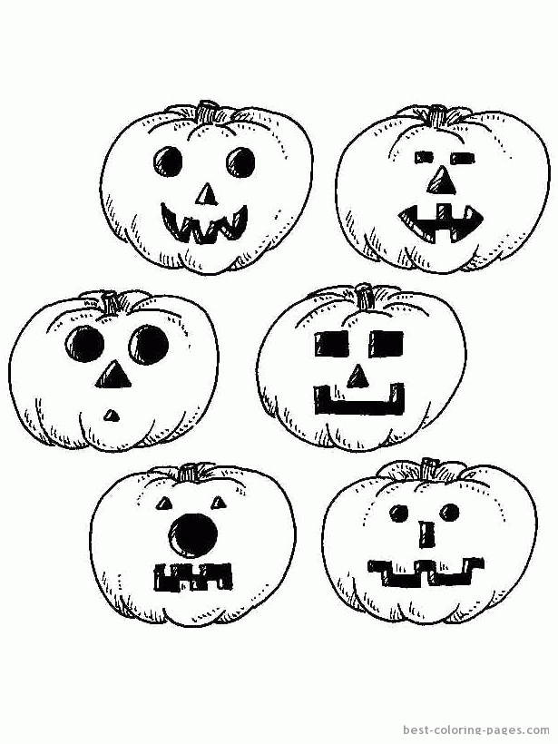 Halloween pumpkins | Best Coloring Pages| free printable