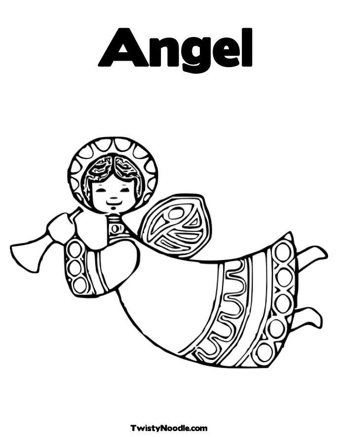 nativity angels Colouring Pages