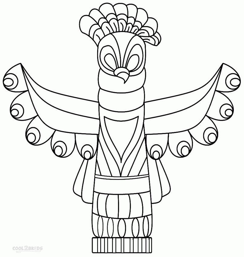 Free Coloring Pages Of Totem Poles, Download Free Clip Art, Free Clip