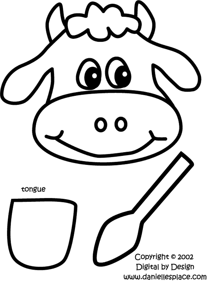cow-paper-bag-puppet-template-clip-art-library