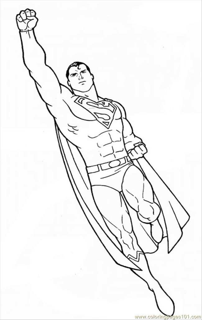 superman cartoon Colouring Pages