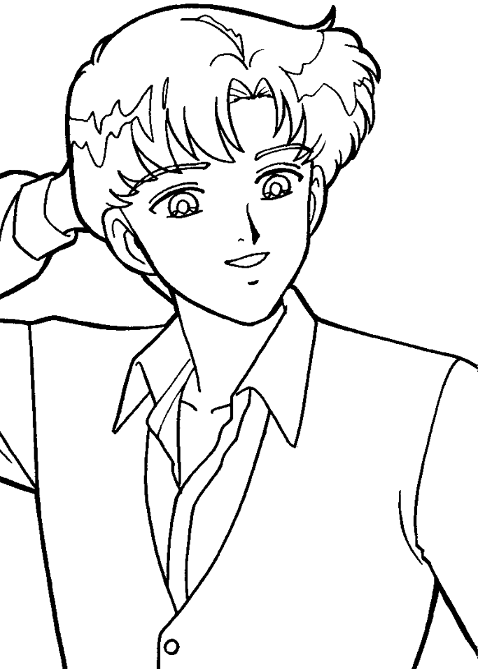 Tuxedo Mask Coloring Pages Free Printable Coloring Pages