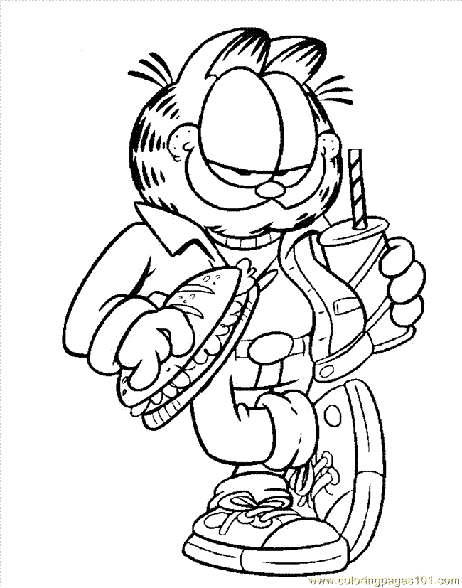 Coloring Pages Garfield5 (Cartoons  Garfield) | free printable