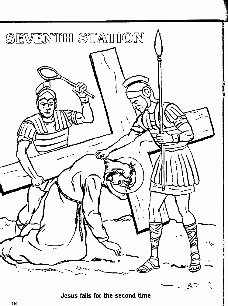 Stations Of The Cross Coloring Pages Clip Art Library