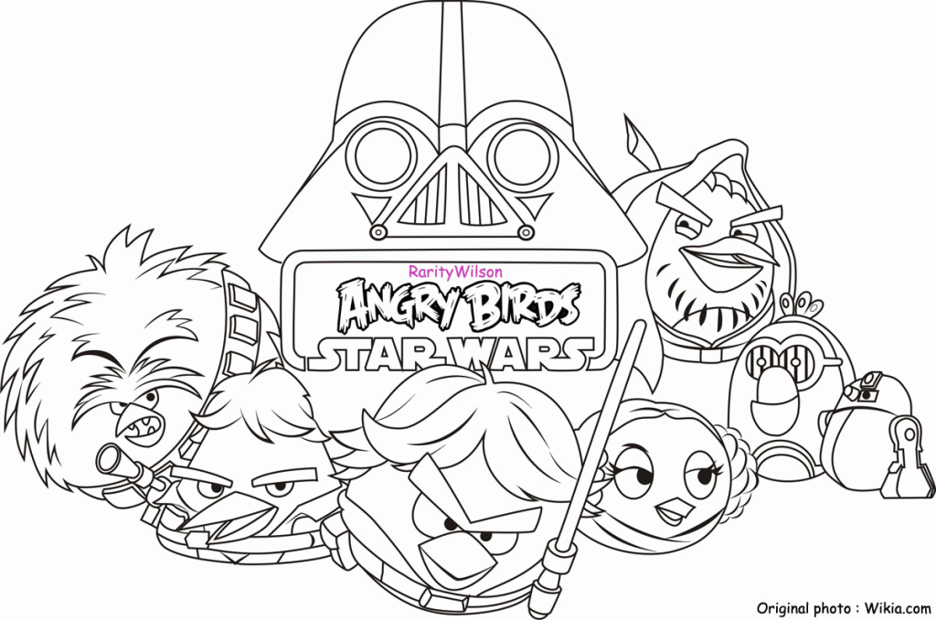 Angry Bird Space Coloring Pages 