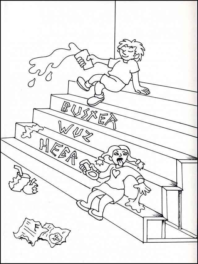 ACTIVITIES FOR KIDS BUSTER THE BULLY Anti Bullying Coloring