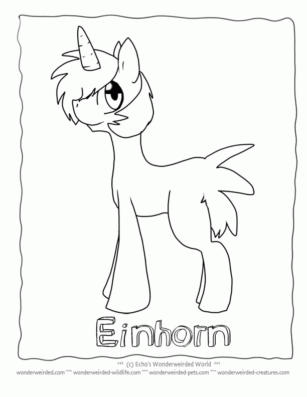 Unicorn| Coloring Pages for Kids Echos Free Unicorn Coloring Pictures