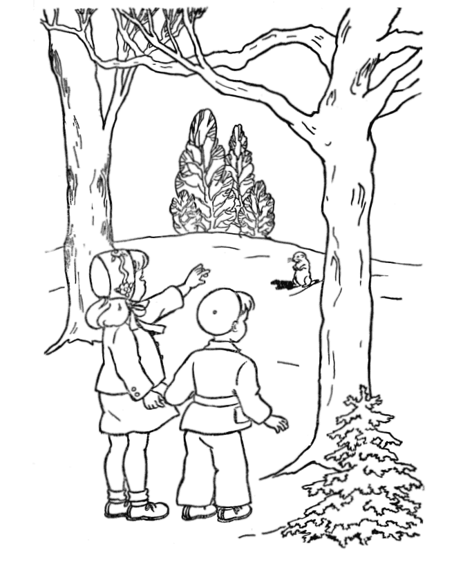 groundhog coloring sheet | Coloring Picture HD For Kids 