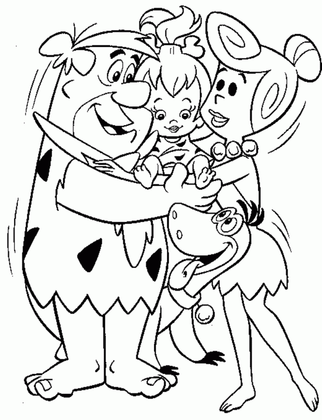 Download The Flintstones Cartoon Coloring Pages Or Print