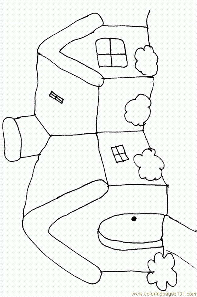 Coloring Pages House Coloring  | free printable