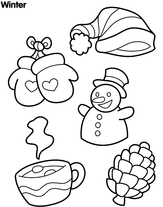 Winter Themed Coloring Pages | Free Printable Coloring Pages