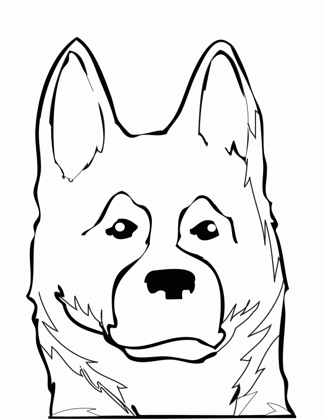 Dog Breed Coloring Pages German Shepherd Coloring Page Dog