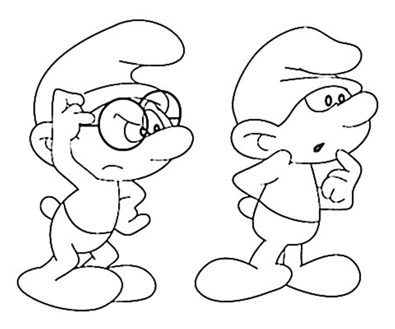 Clip Arts Related To : autumn coloring pages smurfs. view all Smurfs Drawin...