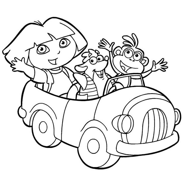 Dora Coloring Pages Free To Print | Coloring Page