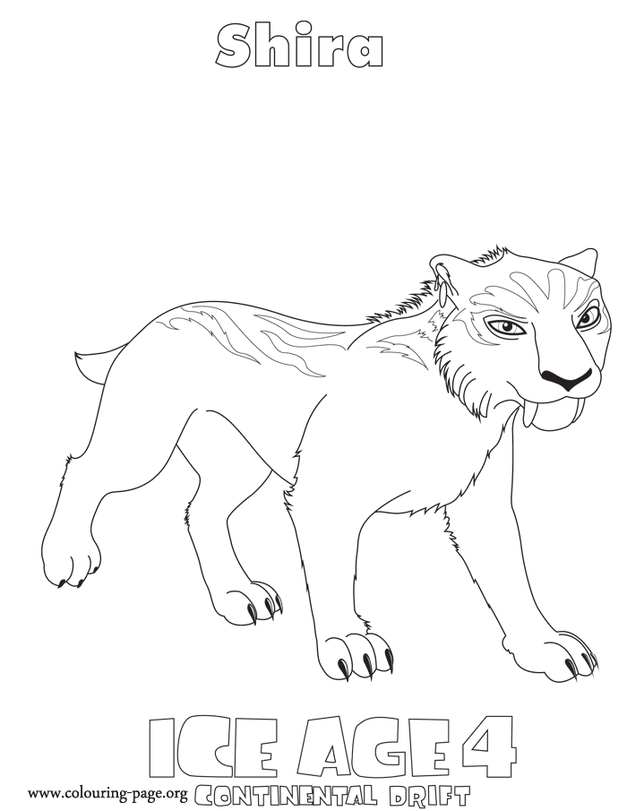 Ice Age - Shira coloring page