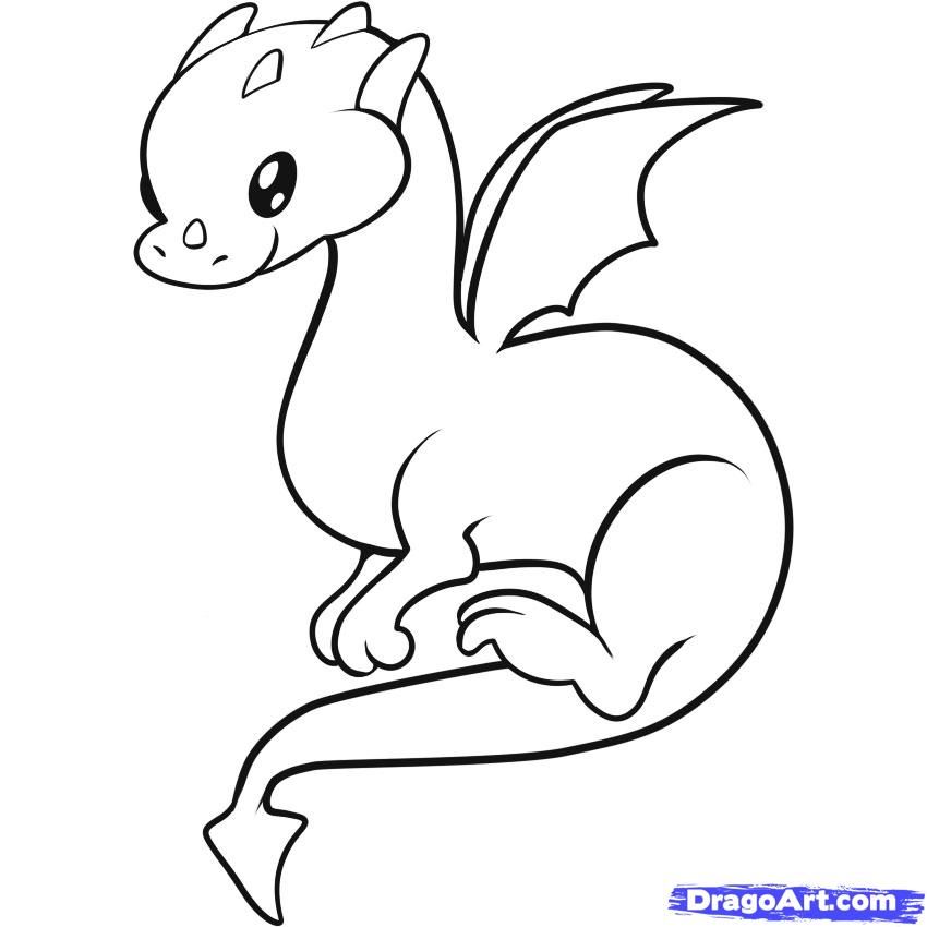 How to Draw a Dragon for Kids, Step by Step, Dragons For Kids,