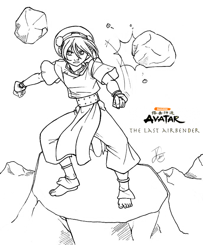 avatar the last airbender coloring pages