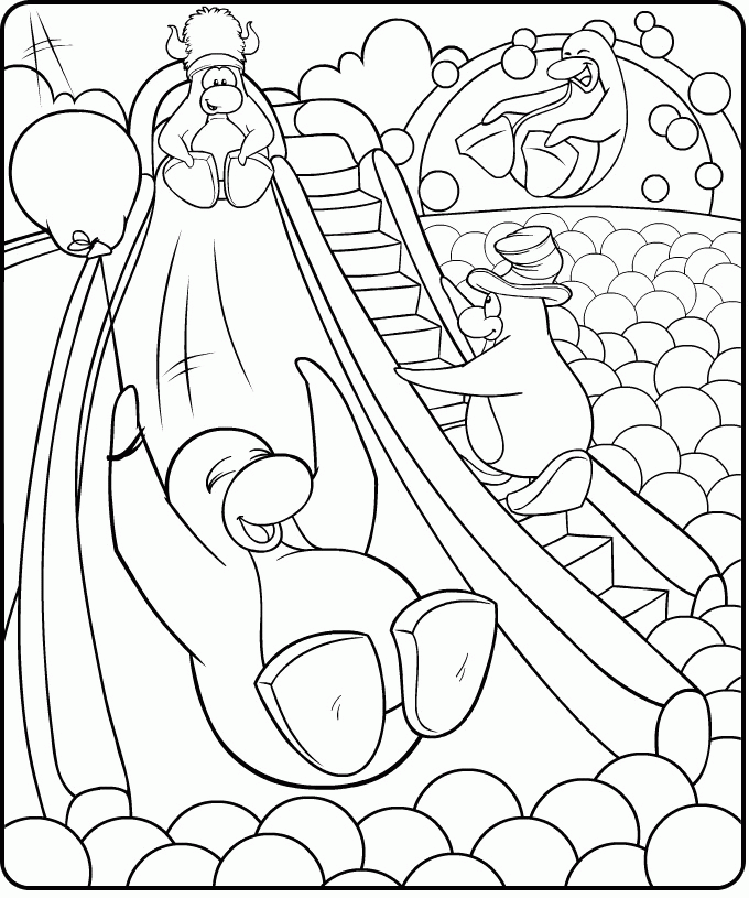 New Club Penguin Fair Coloring Page! | Fosters1537 and Yellow