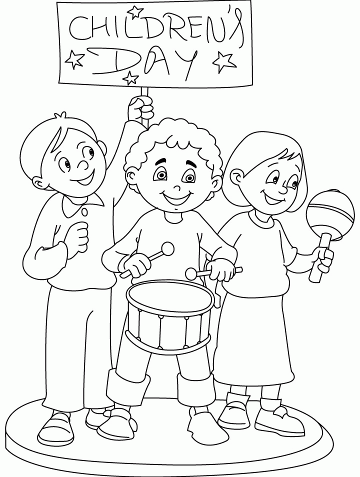 children days out coloring page | Download Free children days out