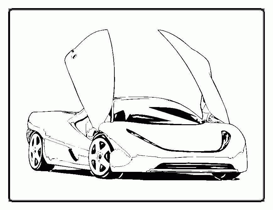 cool coloring pages of cool cars | Printable Coloring Sheet
