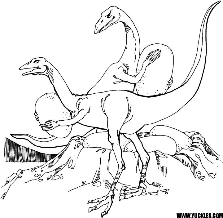 Oviraptor Coloring Page by YUCKLES!