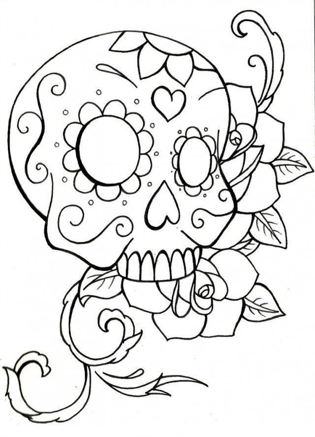 Sugar Skull Owl Coloring Sheet Drawing And Coloring For Kids