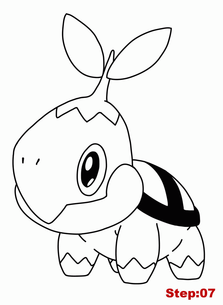 Clip Arts Related To : turtwig coloring page. view all Pokemon Turtwig Colo...
