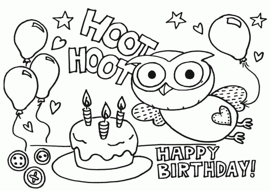 happy birthday grandma coloring pages