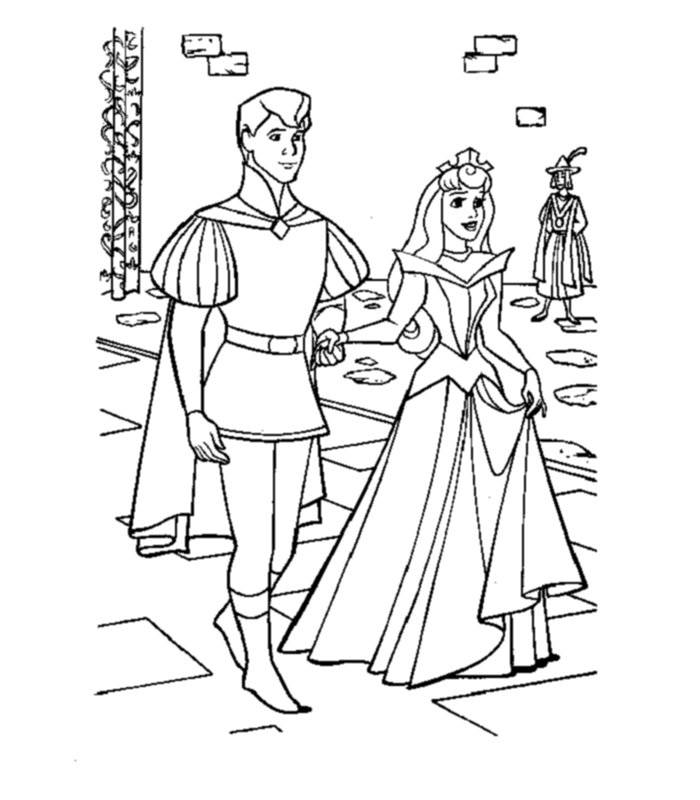 Coloring pages the sleeping beauty 