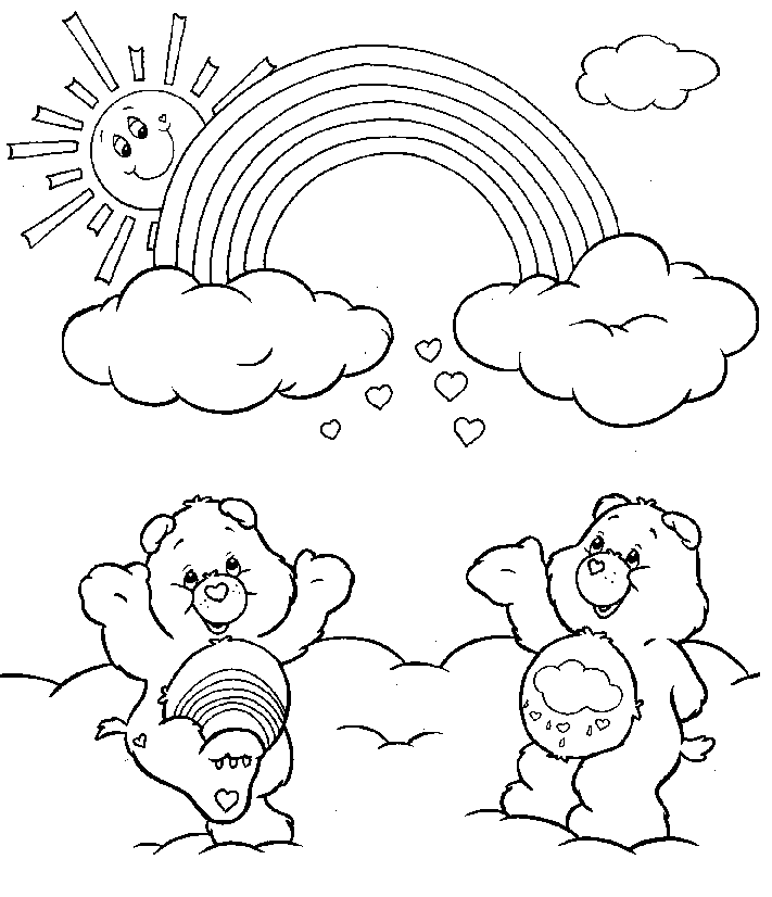Rainbow Coloring Pages for Preschoolers