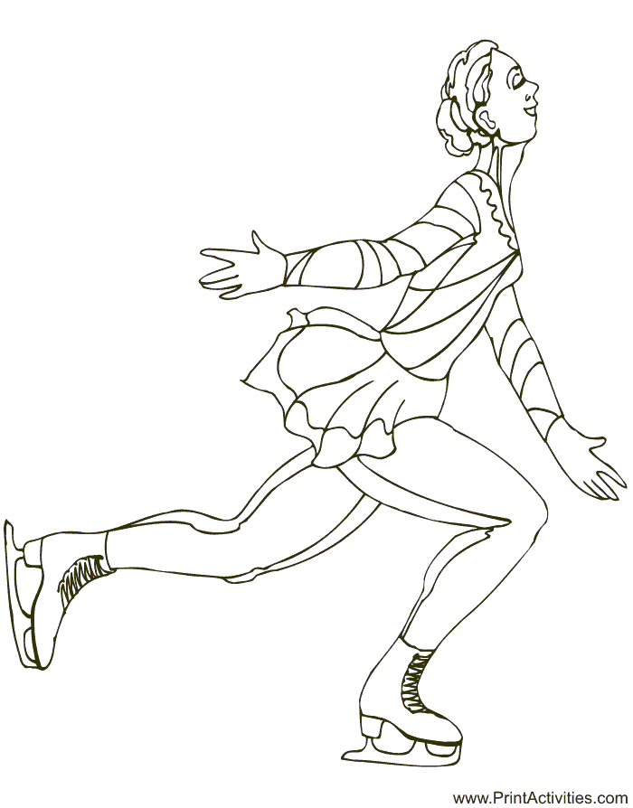 Figure Skating Coloring Pages