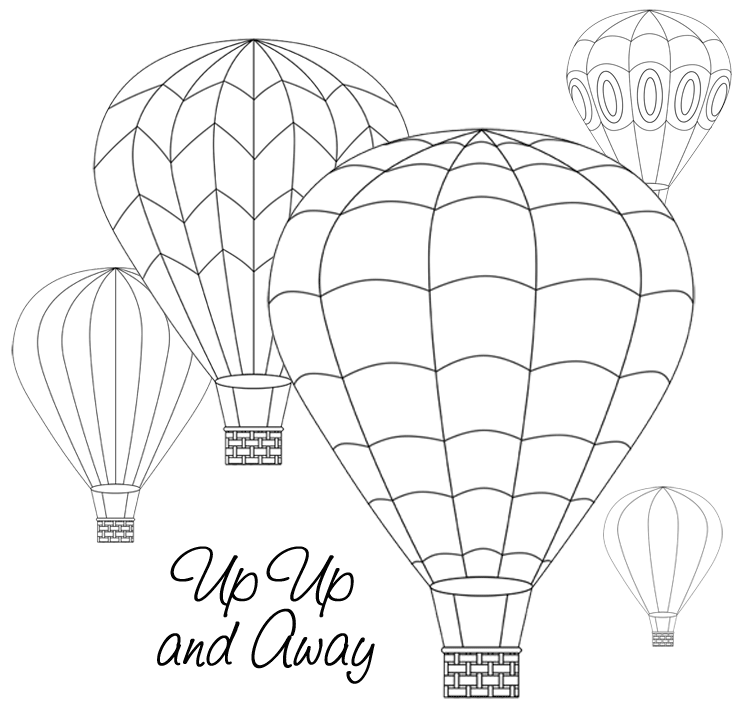 hot air balloon template | Print.free