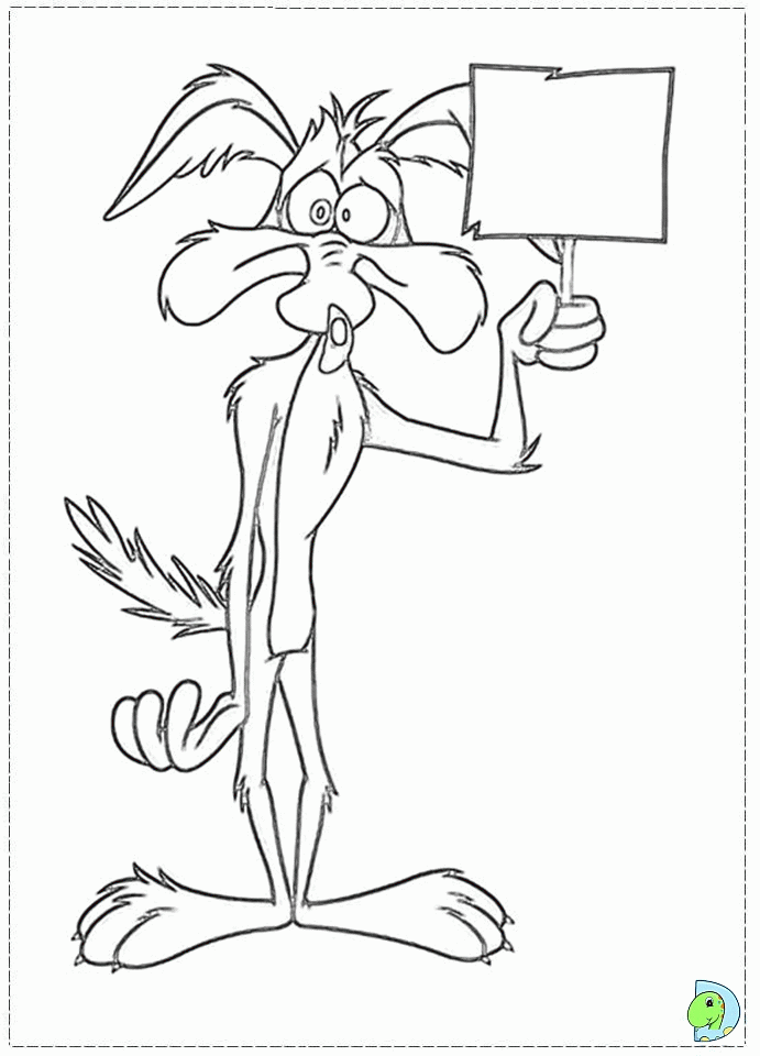 Wile e Coyote Coloring page