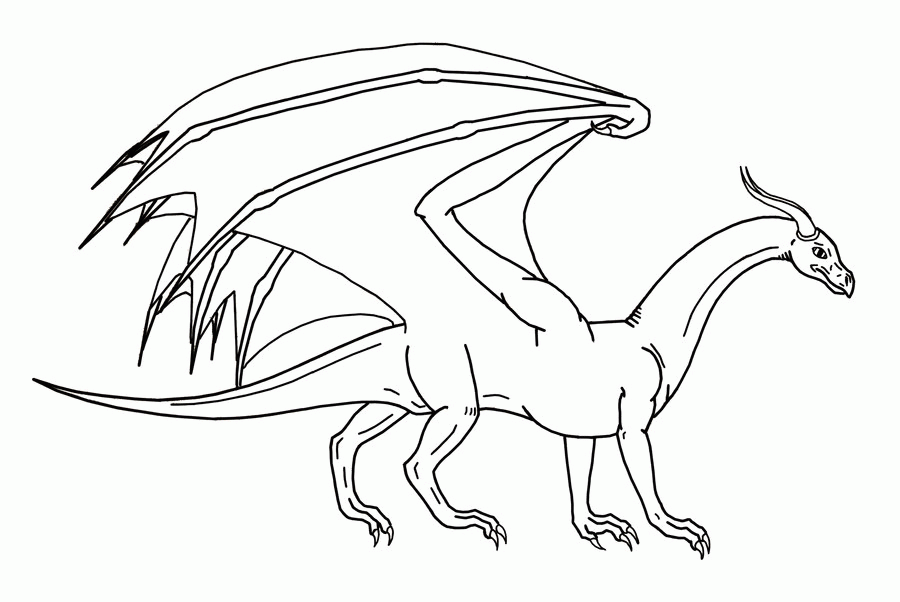 Flying Dragon Outline Images  Pictures 