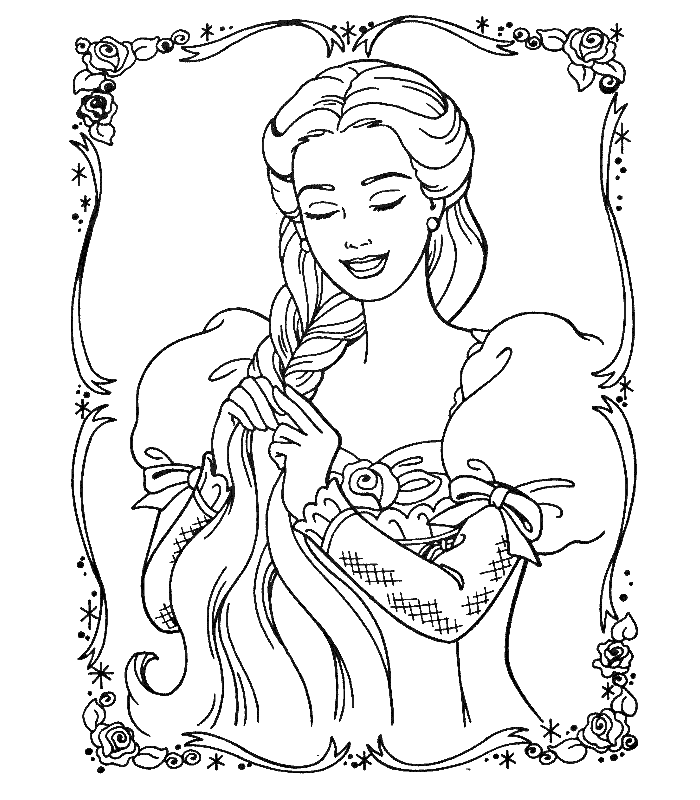  Free Barbie Coloring Game Activity Sheets