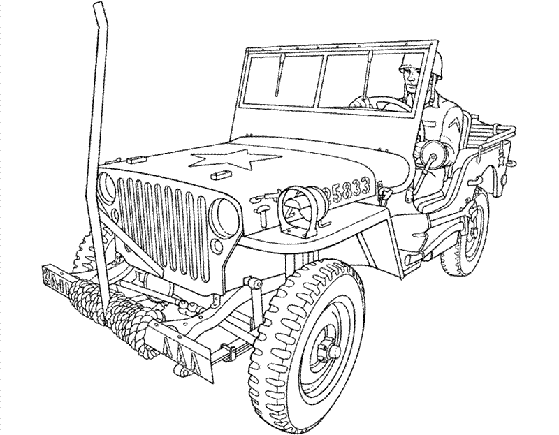 Union Soldier Military Coloring Page