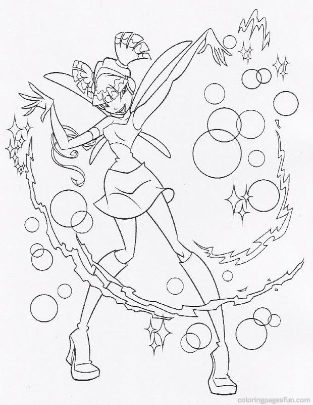 Winx Club Coloring Page | Free Printable Coloring Pages