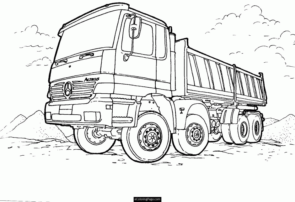 Truck Coloring Pages Printable Printable 