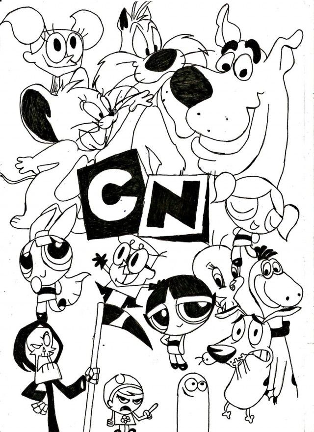 cartoon network coloring pages - Clip Art Library