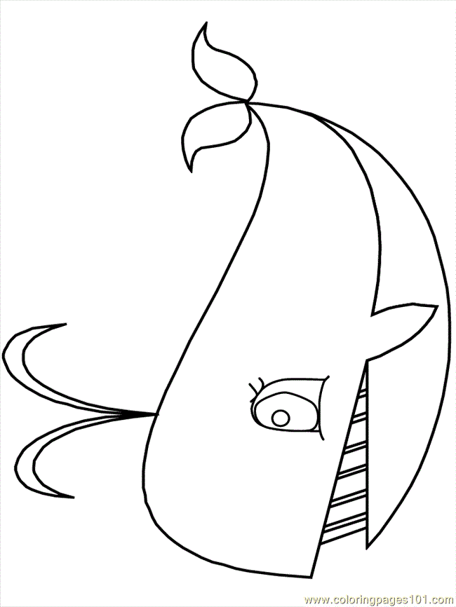 Coloring Pages Whale Fish 08 (Mammals  Whale) | free printable