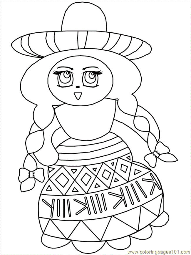 Mexican Man Coloring Pages