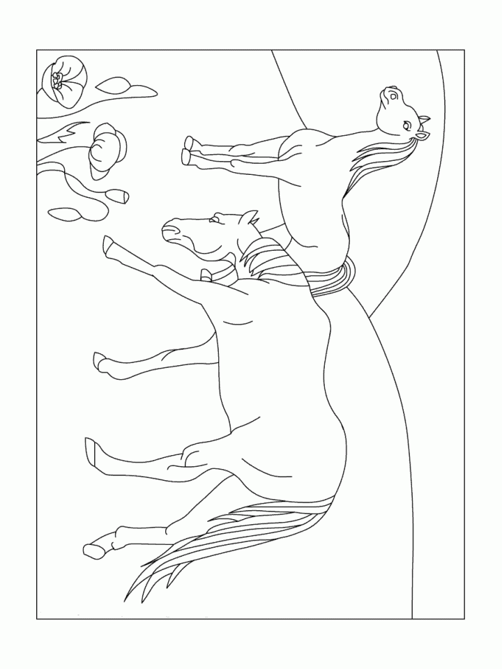 Horse 6 Coloring Page