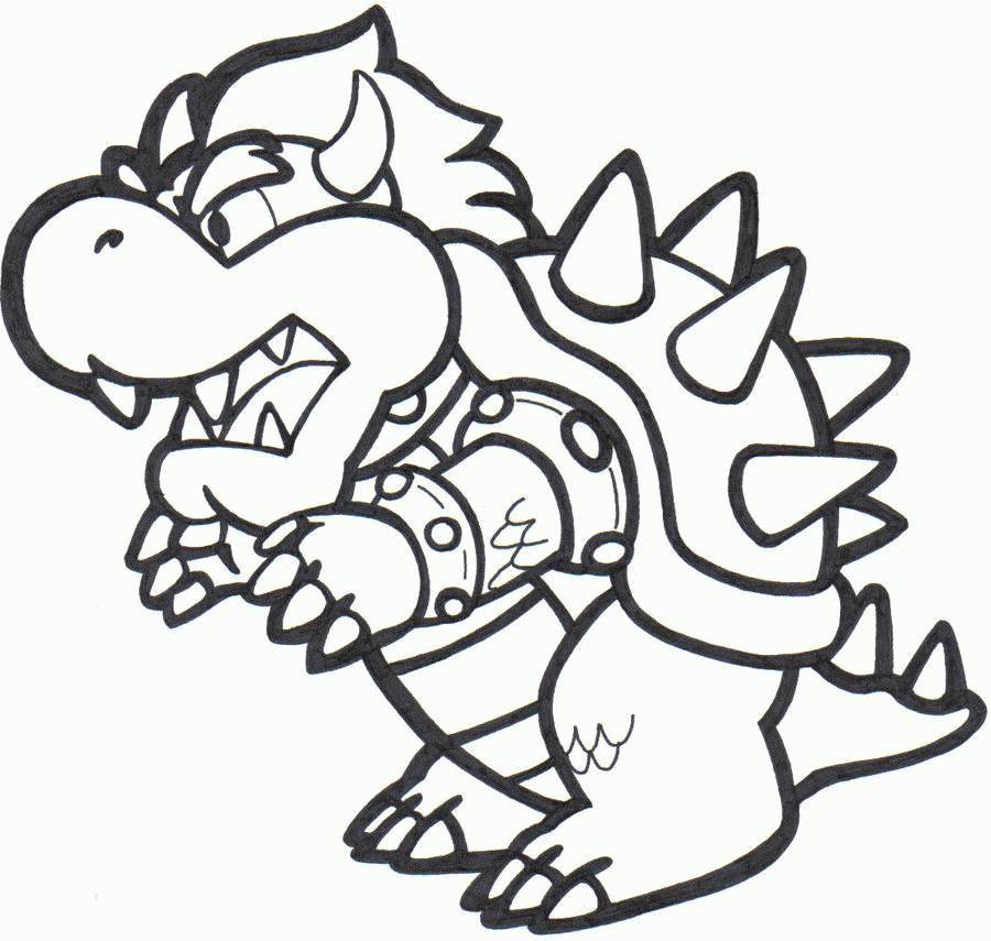 Mario Coloring Pages Bowser Images  Pictures 