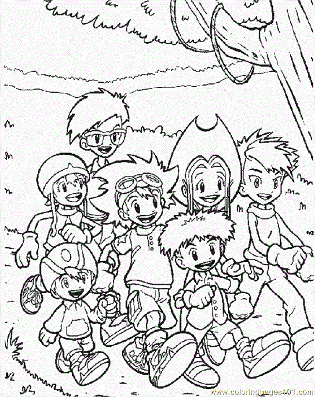 Coloring Pages Digimon Coloring Page (Cartoons  Digimon