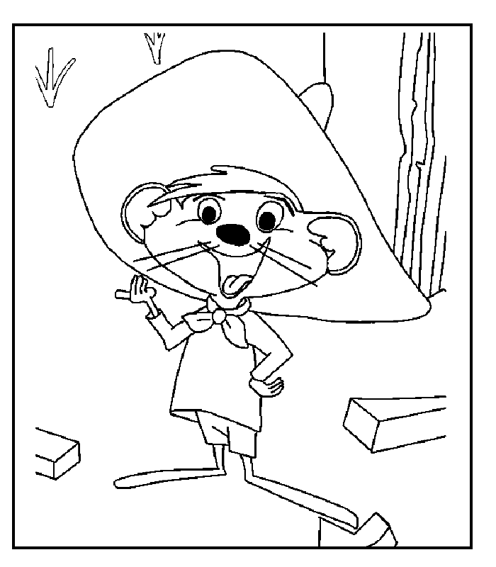 speedy gonzalez Colouring Pages