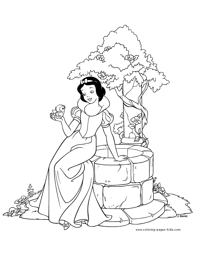 Snow White and the Seven Dwarfs| Coloring pages